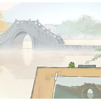 鲸鱼教小狗唱歌